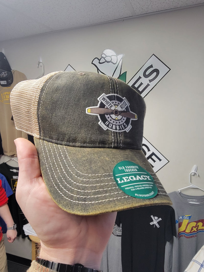 White Rose Hobbies New WRH Logo Legacy Headwear Black/Khaki Snapback