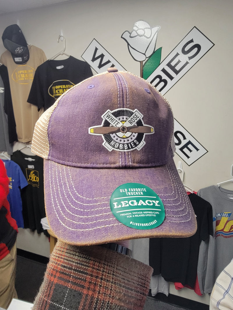 White Rose Hobbies New WRH Logo Legacy Headwear Purple/Khaki Snapback