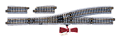 Kato 20-220 N Scale UniTrack #4 Remote Left-Hand Turnout