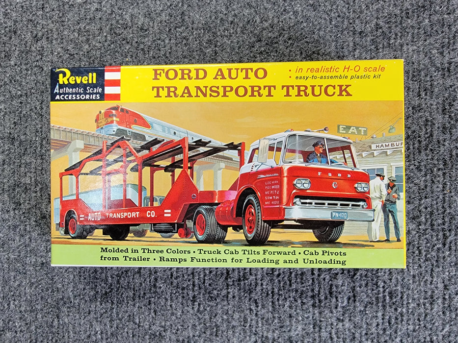 Revell T-6021:98 HO Scale 1/87 Ford Auto Transport Kit - NOS (1960's Vintage)