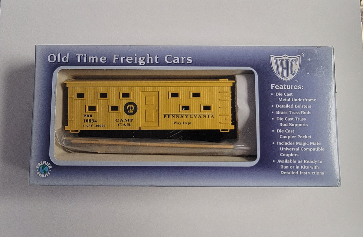 IHC 8162 HO Scale Old Time 30' Bunk Car Kit Pennsylvania PRR 10834 N — White Rose Hobbies