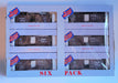 Front Range 46011 HO Scale 40' Boxcar Kit 6 Pack Santa Fe ATSF - NOS
