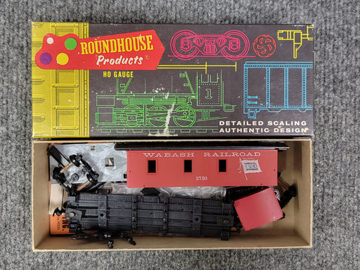 Roundhouse C404 HO Scale 3 Window Standard Caboose Kit Wabash - NOS