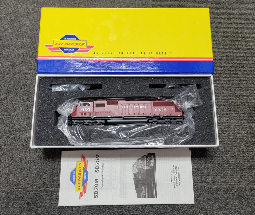 Athearn Genesis (Yellow Box) G6119 HO Scale EMD SD70M EMD Lease 7021