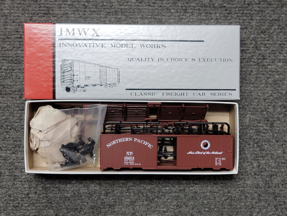 IMWX HOBNP273 HO Scale 40' 1937 AAR Boxcar Nortern Pacific NP 15273  Kit - NOS