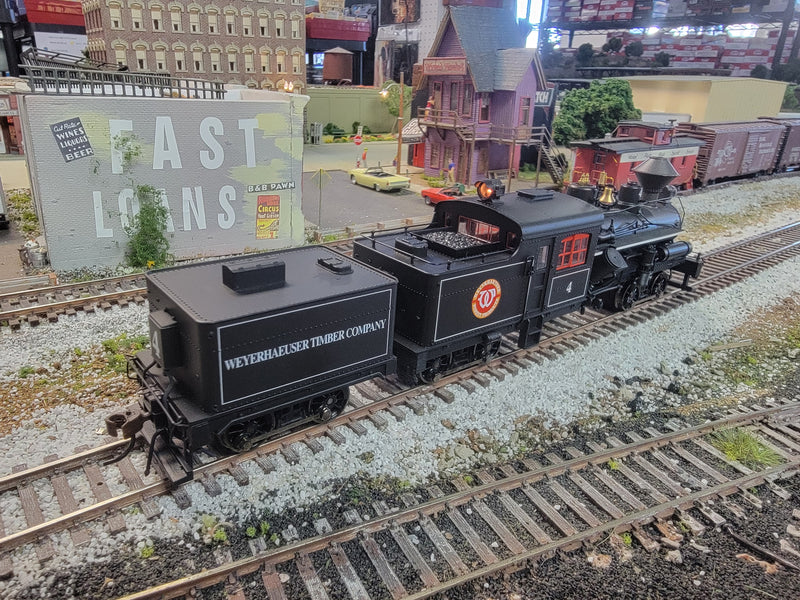 Rivarossi HO Scale R5467 HO Scale 3 Truck Heisler Weyerhauser #4 - NOS