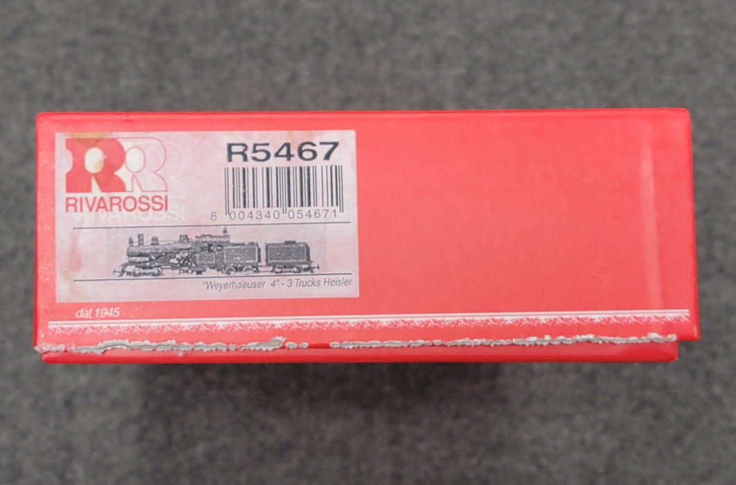 Rivarossi HO Scale R5467 HO Scale 3 Truck Heisler Weyerhauser #4 - NOS