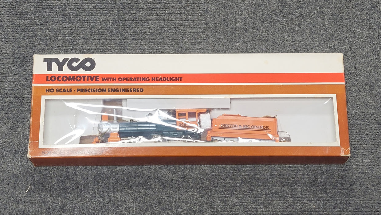 TYCO 253-24 HO Scale 4-6-0 1880 Twelve Wheeler Denver & Rio Grande D&RGW 248 - USED