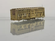 Precision Scale Co. HOn3 Scale 30' Stock Car Colorado & Southern C&S - Un-Painted Brass