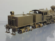 PFM United HO Scale 3 Truck Shay Class B Steam Locomotive - Un-Painted Brass