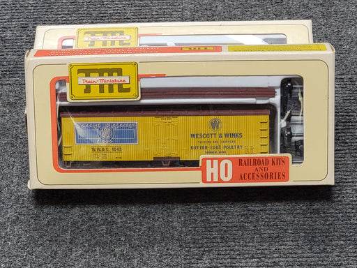 Train Miniature 8103 HO Scale 40' Wood Reefer Kit Wescott and Winks WWDX 1043 - NOS