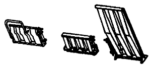 Details West BP-1017 HO Scale Bridge Plates for Piggyback Flats 1 Pair