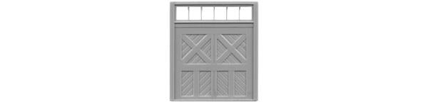 Tichy Train Group 8038 HO Scale Baggage Door 8' x 8' w/Transom 3 Pieces w/Glazing