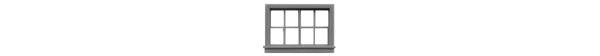 Tichy Train Group 8042 HO Scale Horizontal Slider 52" Wide x 33" High 12 Pieces