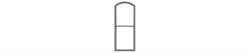 Tichy Train Group 8044 HO  Scale 1/1 Double Hung Arch Top 36" Wide x 96" High Masonry 12 Pieces