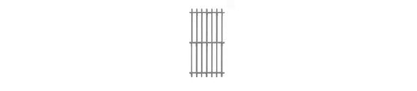 Tichy Train Group 8045 HO Scale Security Bars 44" Wide x 88" High 12 Pieces
