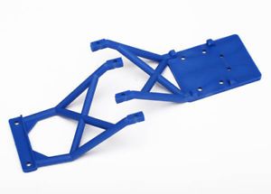 Traxxas 3623X Blue Front and Rear Skid Plates Bigfoot Stampede