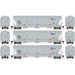 Athearn Genesis G89969 HO Scale Trinity 3 Bay Covered Hopper Union Pacific CMO 3 Pack #2