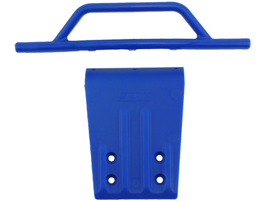 RPM 80955 Blue Front Bumper and Skid Plate for Traxxas 2WD Slash