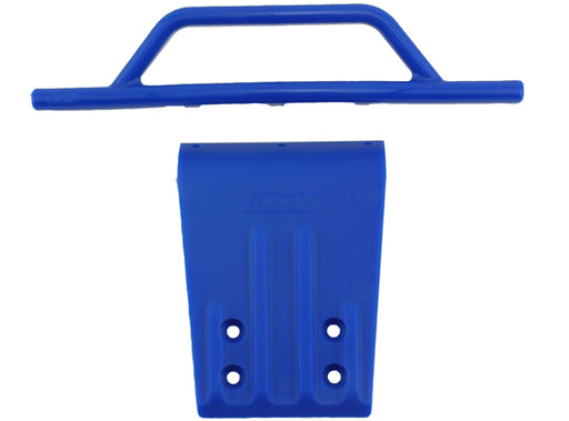 RPM 80955 Blue Front Bumper and Skid Plate for Traxxas 2WD Slash
