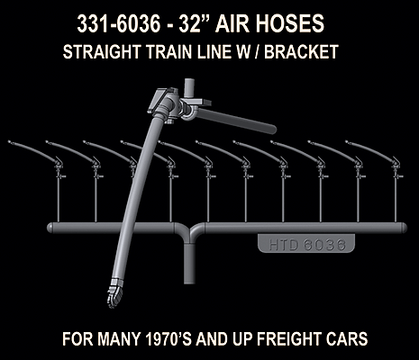 Hi-Tech Details 6036 HO Scale Brake Hoses 26" (70's & later)