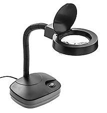 353 12" Flexible Neck Table Magnifier Lamp 2.5x 4.5x Power