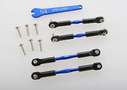 Traxxas 3741A Blue Anodized Aluminum Turnbuckles 39mm with Camber Links and Rod Ends