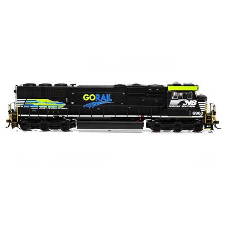 Athearn Genesis G65208 HO Scale SD60E (Juniata Shops Rebuild) Norfolk Southern GoRail NS 6963