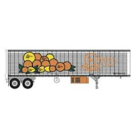Trainworx 80255-01 HO Scale 40' Corrugated Reefer Trailer Sunkist #1
