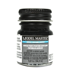 Testors 4695 Acrylic Paint Gloss 1/2oz Black