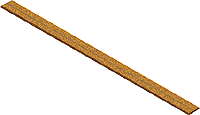 Midwest Products 3013 HO Scale Cork Roadbed 25 Strips