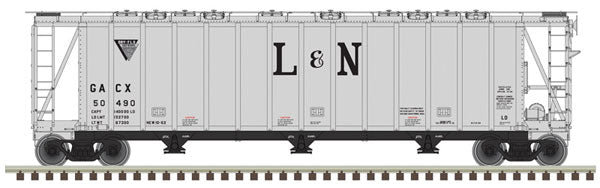 Atlas 50002909 N Scale 3500 cu fu Covered Hopper Louisville & Nashville L&N #50493