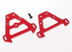 Traxxas 5323R Bulkhead Tie Bars Front and Rear Red Anodized Aluminum