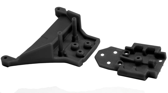 RPM 73562 Black Front Bulkhead for Traxxas Slash 4x4 and Rally LCG Chassis
