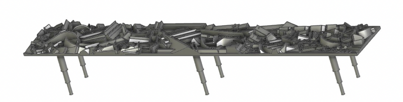 Athearn Genesis G76708 HO Scale NSC 6400 Gondola with Load American Iron AIMX 14057