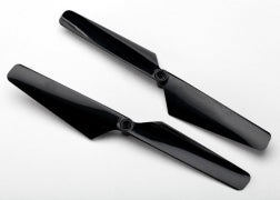 Traxxas 6626 - Rotor blade set, black (2)/ 1.6x5mm BCS (2)