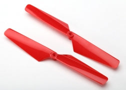 Traxxas 6628 - Rotor blade set, red (2)/ 1.6x5mm BCS (2)