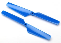 Traxxas 6629 - Rotor blade set, blue (2)/ 1.6x5mm BCS (2)