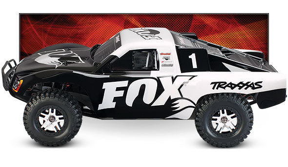 Traxxas 68086-4 Slash 4X4 1/10 Scale 4WD VXL Brushless Electric Short Course Truck Fox Edition