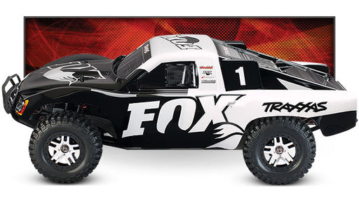 Traxxas 68086-4 Slash 4X4 1/10 Scale 4WD VXL Brushless Electric Short Course Truck Fox Edition