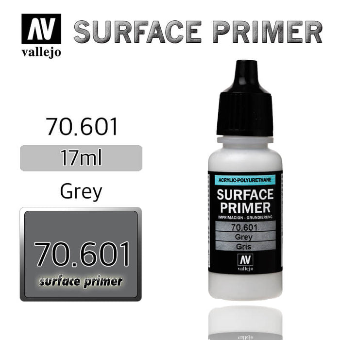 Vallejo 70.601 Grey Waterbased Surface Primer 17ml Bottle