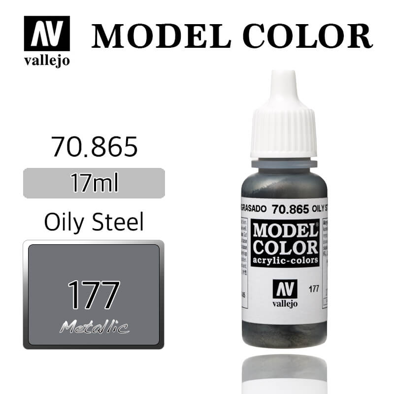 Vallejo 70.865 Model Color Acrylic Paint Oily Steel 17ml