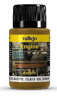 Vallejo 73.813 Weathering Effect Oil Stains 40ml Bottle