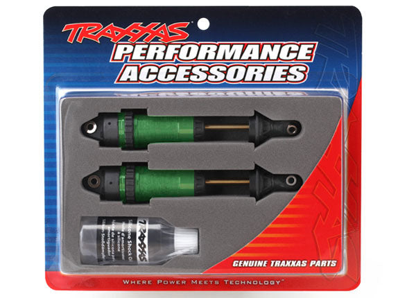 Traxxas 7462G Green Rear GTR XX Long Shocks for 4x4 Vehicles