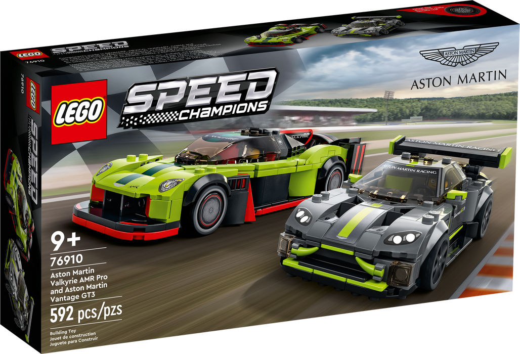 76910 LEGO® Speed Champions Aston Martin Valkyrie AMR Pro and Aston Martin Vantage