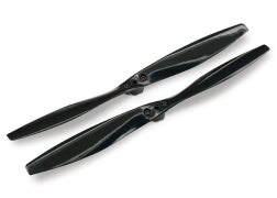 Traxxas 7926 Black Rotor Blade Set with Screws for Aton 2 Pack