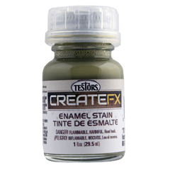 Testors 79305 CreateFX Enamel Stain Concrete 1 oz
