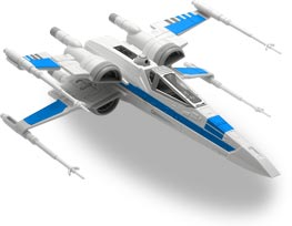Revell-MONOGRAM 1632 Star Wars The Force Awakens Resistance X-Wing Fighter w/Sound Build Play Snap