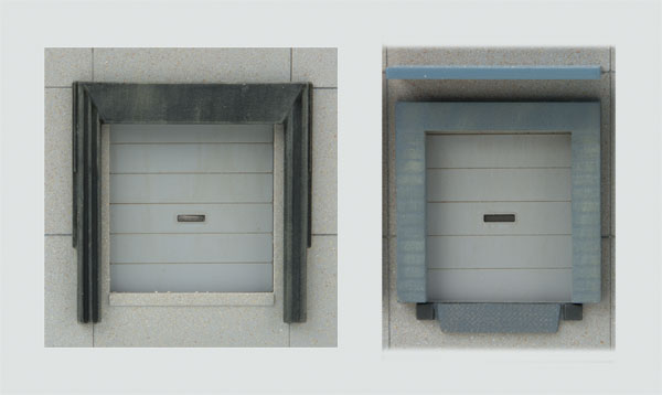 Walthers Cornerstone 933-4070 HO Scale Modern Truck and Railroad Warehouse Dock Roll up Doors