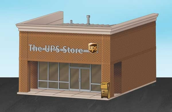 Walthers Cornerstone 933-4112 HO Scale UPS Store - Kit